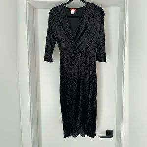 Velvet black dress